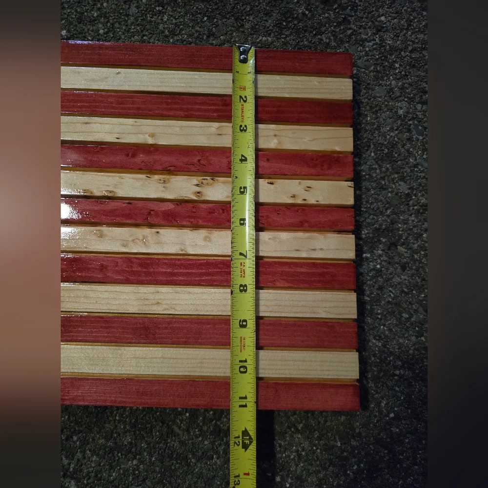 Rustic American Flag Wooden Wall Art